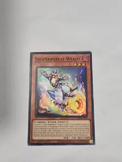 Yugioh Salamangreat Weasel LD10-EN002 1st Edition Super Rare NM - Image 1