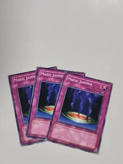 3X Yu-gi-oh Magic Jammer RP01-EN046 Common NM (2024 Reprint) playset - Image 1