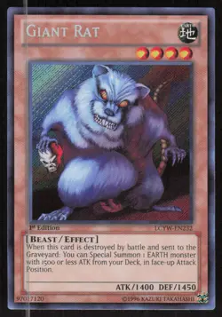 Yu-Gi-Oh TCG Legendary Collection 3: Yugi's World #LCYW-EN232 Giant Rat - Image 1