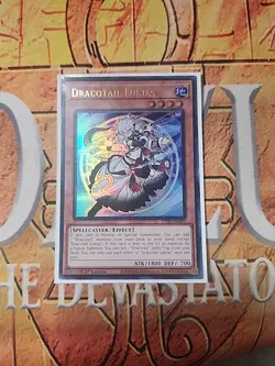 Dracotail Lukias JUSH-EN001 Ultra Rare 1st Ed NM Yugioh - Image 1