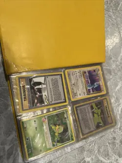 Bulbasaur Vintage Pokemon Trading Card Binder Damaged. With Original Gen Cards - Image 4