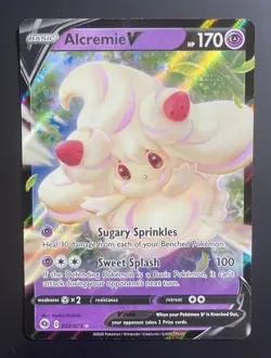 Alcremie V 022/073 - Champion's Path - Ultra Rare Holo Pokemon Card Near Mint - Image 1