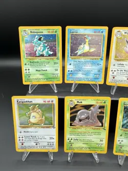 Vintage Jungle & Fossil Holo Lot of 6 Pokemon Cards Scyther, Lapras, Nidoqueen - Image 3