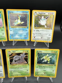 Vintage Jungle & Fossil Holo Lot of 6 Pokemon Cards Scyther, Lapras, Nidoqueen - Image 4