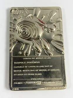 1999 Nintendo Pokemon 23K Gold Plated Cards Charizard Togepi Poliwhirl - Image 5