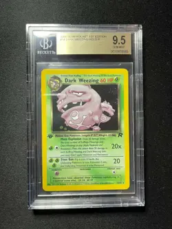 Dark Weezing - 31/82 - Rare 1st Edition Team Rocket BGS 9.5 Gem Mint Card - Image 1