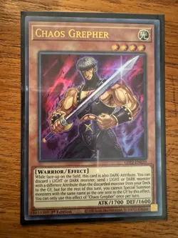Chaos Grepher (GFP2-EN039) - Ultra Rare - 1st Edition Card English Yugioh - Image 1