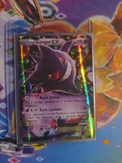 Pokemon Gengar EX TCG Phantom Forces Ultra Rare Holo Card 34/119 NM Condition - Image 1