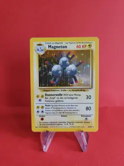 Pokemon Karte/card - Magneton 9/102 - Base Set - Holo - Very Good+ - Image 1