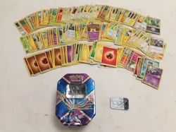 Pokemon Card Bundle with GX Marker and Xerneas Collectible Tin - Image 1