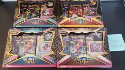Shining Fates Mad Party Collection 4 Boxes New Pokemon Cards TCG - Image 1