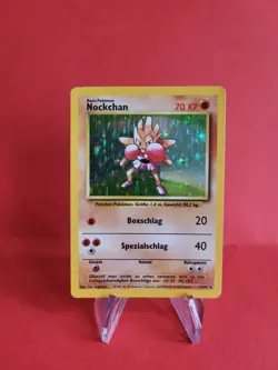 Pokemon Karte/card - Nockchan Hitmonchan 7/102 - Base Set - Holo - Vg-Exc - Image 1