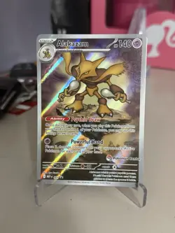 Pokemon TCG Alakazam Pokemon center stamped Promo Card - Image 3