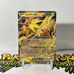 Pokemon Card - Zapdos ex 145/165 - Scarlet & Violet 151 MEW EN Double Rare - NM - Image 1