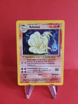 Pokemon Karte/card - Ninetales Vulnona 12/102 - Base Set Holo - Very Good+ - Image 1