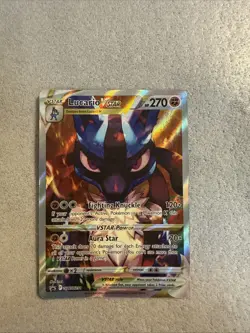 Pokemon TCG Lucario VSTAR SWSH291 Full Art Holo Black Star Promo Card - Image 1