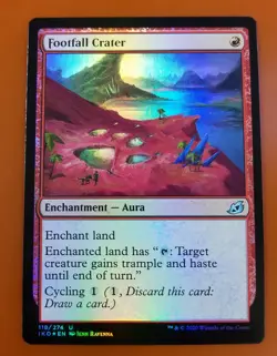 1x Footfall Crater | FOIL | Ikoria Lair of Behemoths | MTG Magic Cards - Image 1