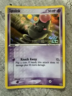 Pokemon Card Spoink EX Emerald Holo Stamped 65/106 - NM - Image 1