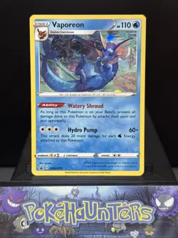 Pokemon Card Vaporeon SWSH072 Black Star Promo Holo Rare Near Mint - Image 1
