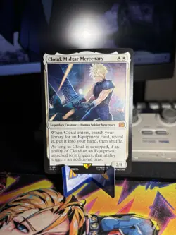 Magic the Gathering Final Fantasy Cloud Midgar Mercenary Non-Foil Mythic Card - Image 1