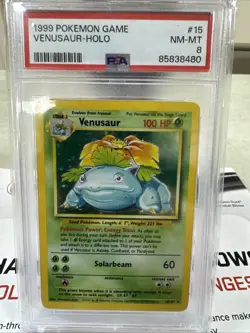 1999 Pokemon TCG Venusaur Holo Rare Card 015/102 Base Set Unlimited - Image 1
