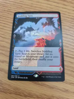 MTG Scalding Tarn- VLP - Zendikar Rising Expeditions Magic the Card # 7 - Image 3