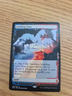 MTG Scalding Tarn- VLP - Zendikar Rising Expeditions Magic the Card # 7 - Image 4