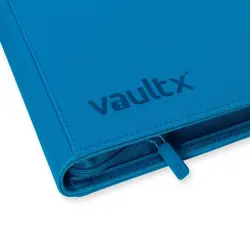 VaultX Binder Neon Blue 9 POCKET Exo-Tec Zip Binder BRAND NEW Holds 360 Cards - Image 3