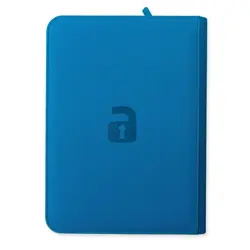 VaultX Binder Neon Blue 9 POCKET Exo-Tec Zip Binder BRAND NEW Holds 360 Cards - Image 4