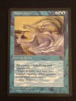 1x Mystic Decree Homelands LP MTG Magic the Gathering x1 MKE - Image 1