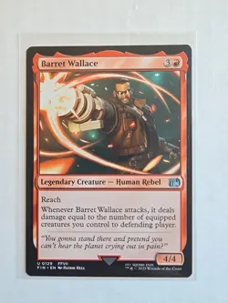 Barret Wallace - Final Fantasy - NM - MTG Magic - Uncommon - Creature - Image 1