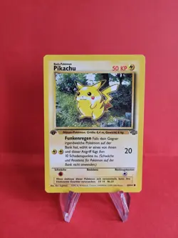 Pokemon Karten Sammlung - Starter Pikachu 60/64 1. Edition Jungle Near Mint - Image 1