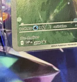 Pokemon TCG Victini SVP 208 Black Star Promo Illustration Rare - Image 5