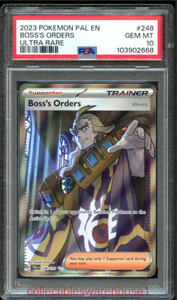 Pokemon Paldea Evolved Boss's Orders 248 PSA 10 - Image 1