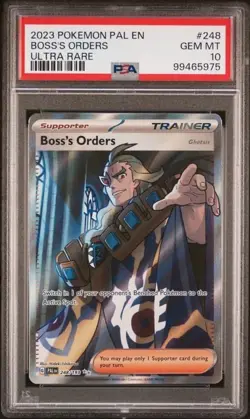 Boss’s Orders 248 PSA 10 2023 Pokemon PAL EN Ultra Rare - Image 1