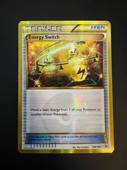 Pokemon TCG. Trainer. Energy Switch 109/108 Roaring Skies Holo Secret Rare. LP - Image 1