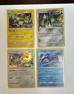 Pokemon Set of 4 Celestial Storm Prerelease Promo SM129 SM130 SM131 SM132 LP - Image 1