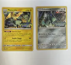 Pokemon Set of 4 Celestial Storm Prerelease Promo SM129 SM130 SM131 SM132 LP - Image 2