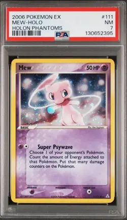 2006 Pokemon Ex Mew-Holo Holon Phantoms #111/110 Rare PSA 7 - Image 1