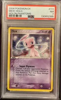 2006 Pokemon Ex Mew-Holo Holon Phantoms #111/110 Rare PSA 7 - Image 4
