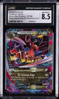 2016 POKEMON #XY168 M GARCHOMP EX CGC 8.5 - Image 1