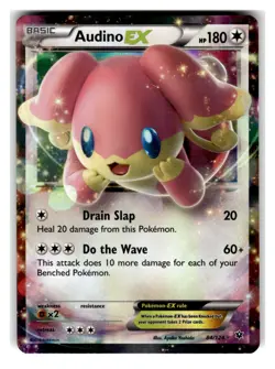 Audino EX Ultra Rare Colorless Holo XY - Fates Collide #84/124 [NM] Pokemon TCG - Image 1