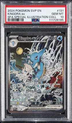2024 POKEMON SVP EN-SV BLACK STAR PROMO #131 KINGDRA EX PSA 10 - Image 1