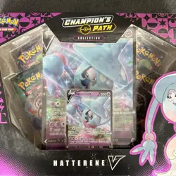 Pokemon TCG Champions Path Collection HATTERENCE V Factory Sealed Booster Packs - Image 3
