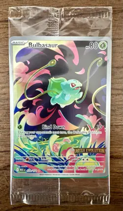 Pokemon TCG SEALED Bulbasaur 133 Mega Evolutions Stamped Box Topper NM/NEW - Image 1
