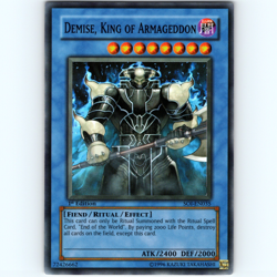 Yugioh Demise, King Of Armageddon SOI-EN035 1st Edition Super Rare Holo - NM 💎 - Image 1