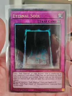 Eternal Soul 1st Edition Quarter Century Secret Rare Card RA04-EN247 Yu-Gi-Oh - Image 1
