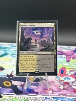 Godless Shrine Land Plains Swamp Shock Edge of Eternities EOE MTG Card R 0254 - Image 1
