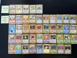 1st Gen Vintage WOTC Pokemon 59 Card Lot: 5 Rares - READ DESCRIPTION - Image 2