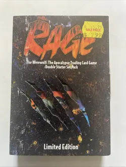 1995 RAGE THE WEREWOLF CARD GAME LIMITED DOUBLE STARTER SET PACK Rare - Image 1